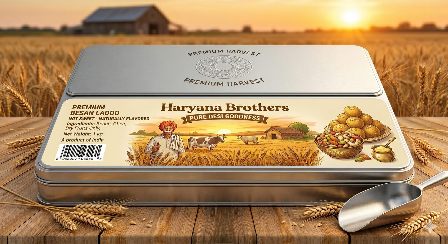 Haryana Brothers Besan Ladoo With Dry Fruits
