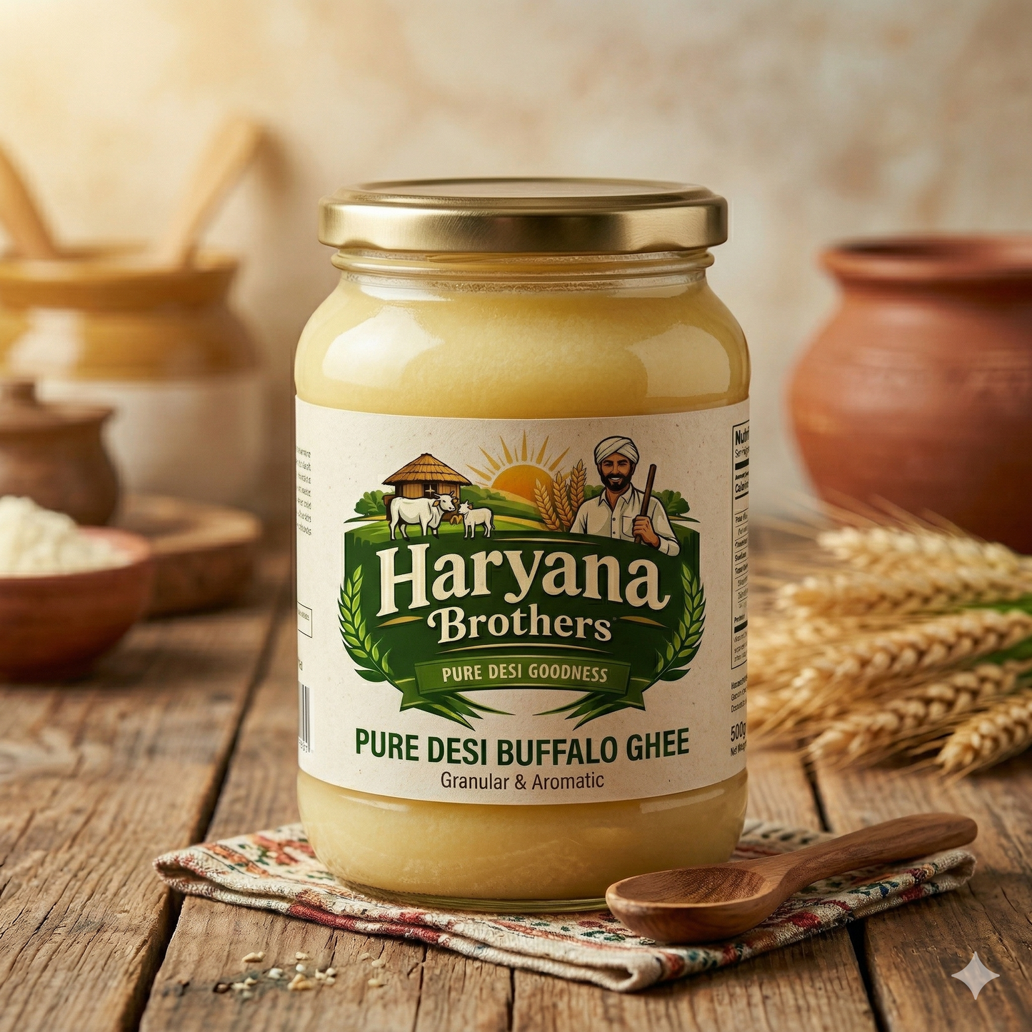 Haryana Brothers Pure Desi Buffalo Ghee